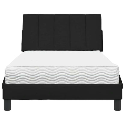 Letto con Materasso Hanko Nero 100x200 cm in Tessuto | homemem39