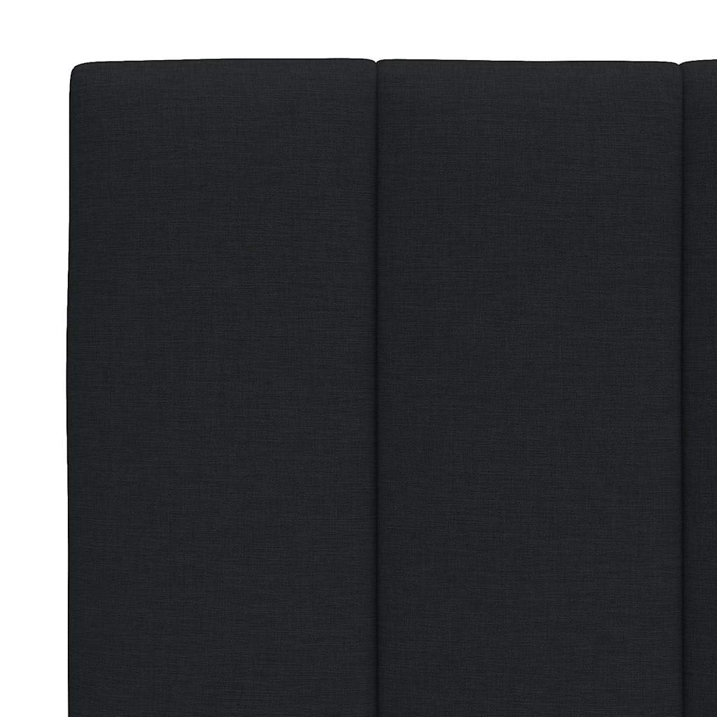 Letto con Materasso Hanko Nero 100x200 cm in Tessuto | homemem39