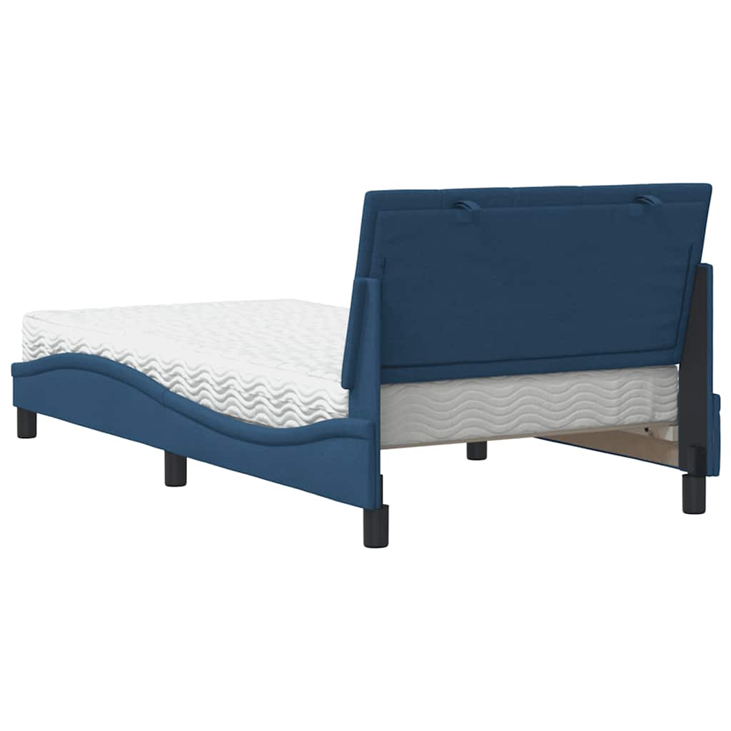 Letto con Materasso Blu 100x200 cm in Tessuto - homemem39