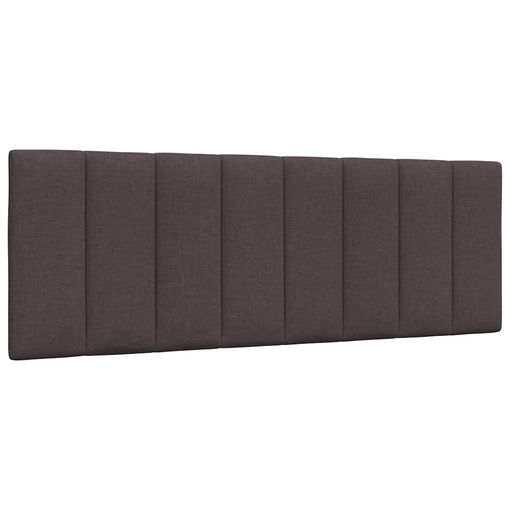 Letto con Materasso Hanko Marrone Scuro 120x200cm Tessuto