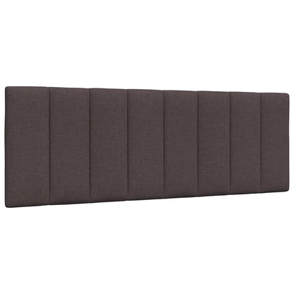 Letto con Materasso Hanko Marrone Scuro 120x200cm Tessuto