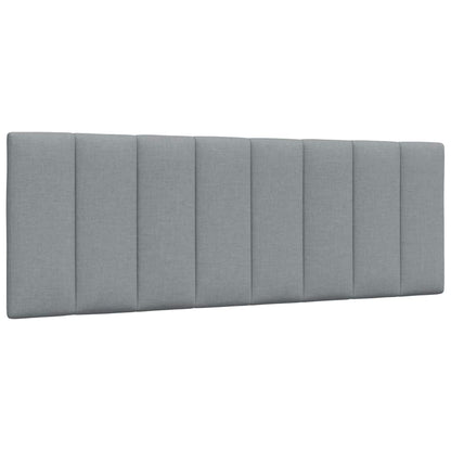 Letto con Materasso Grigio Chiaro 140x190cm Tessuto - homemem39