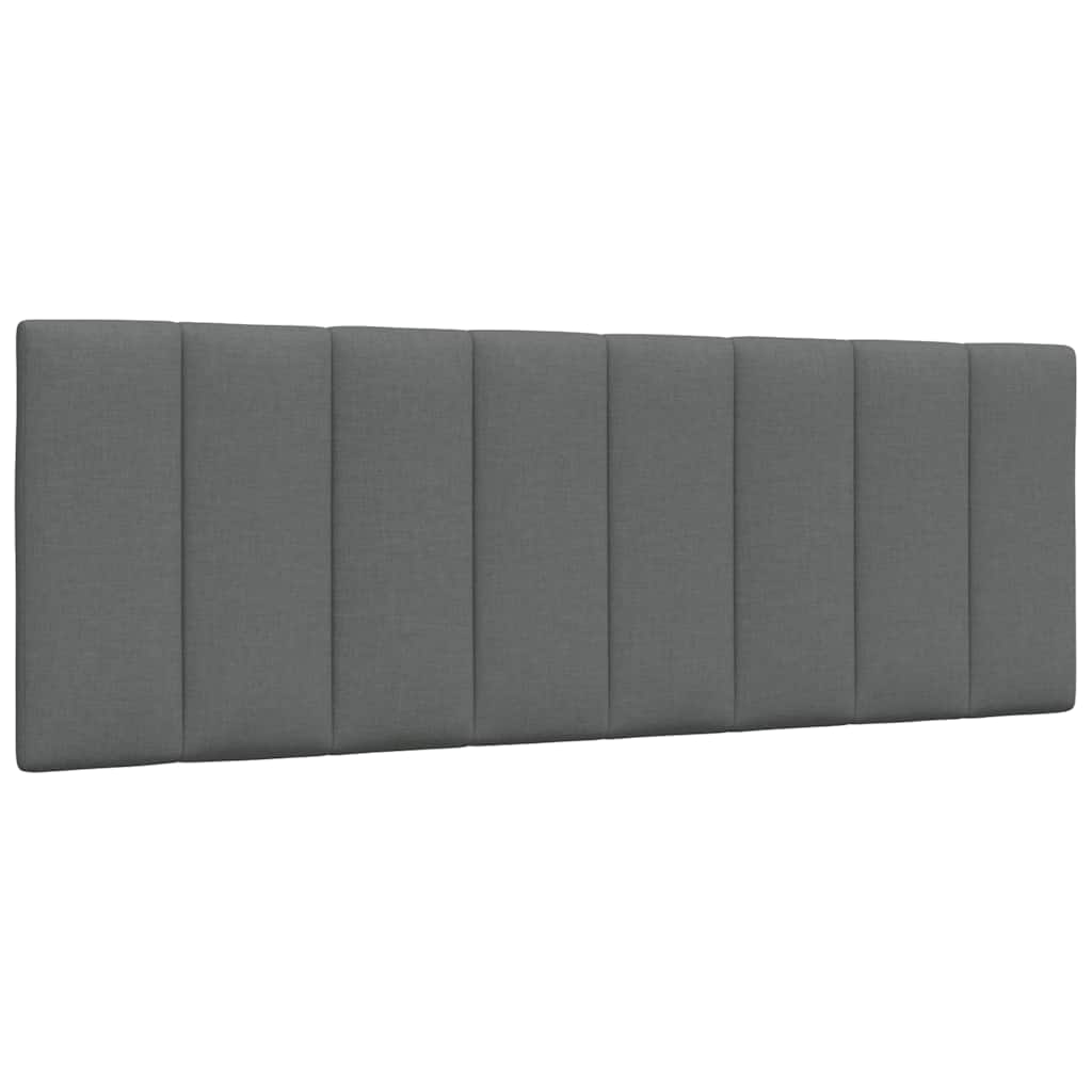 Letto con Materasso Hanko Grigio Scuro 140x190 cm Tessuto
