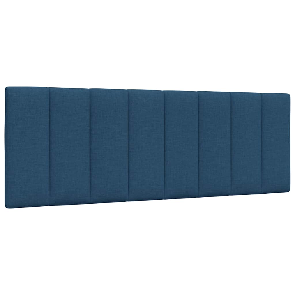 Letto con Materasso Hanko Blu 140x190 cm in Tessuto