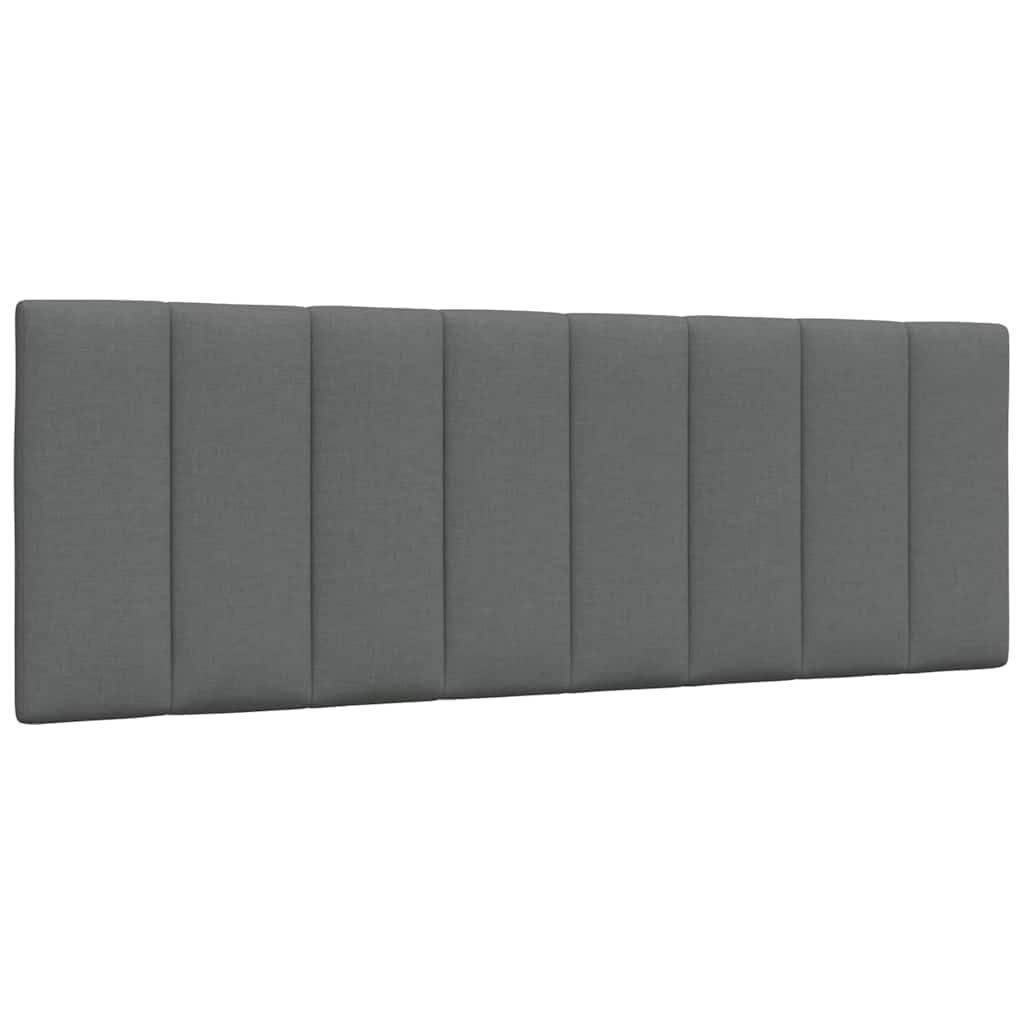 Letto con Materasso Hanko Grigio Scuro 140x200cm Tessuto