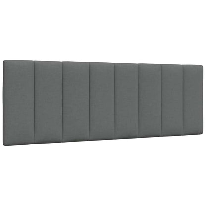 Letto con Materasso Hanko Grigio Scuro 140x200cm Tessuto