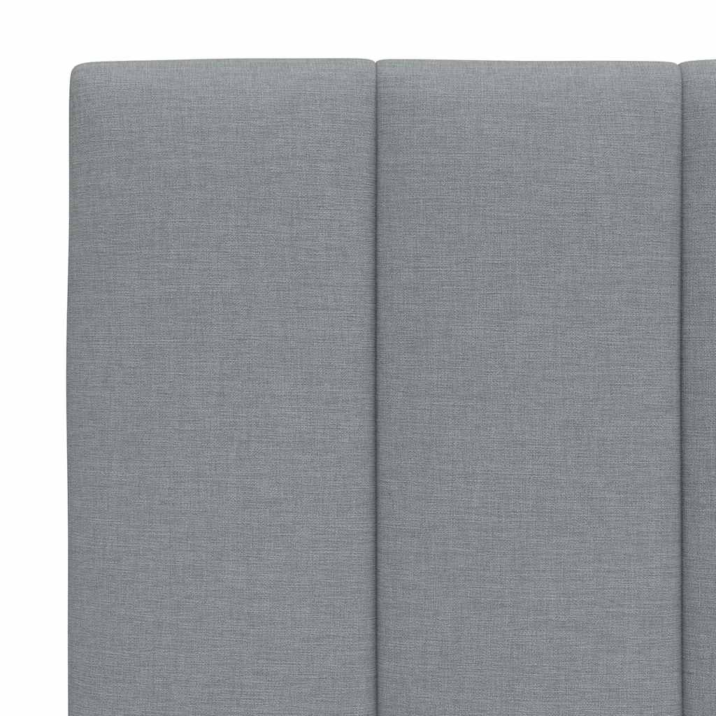 Letto con Materasso Grigio Chiaro160x200 cm Tessuto - homemem39