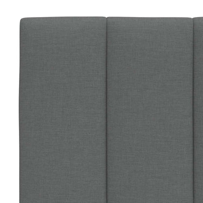 Letto con Materasso Hanko Grigio Scuro 160x200 cm Tessuto