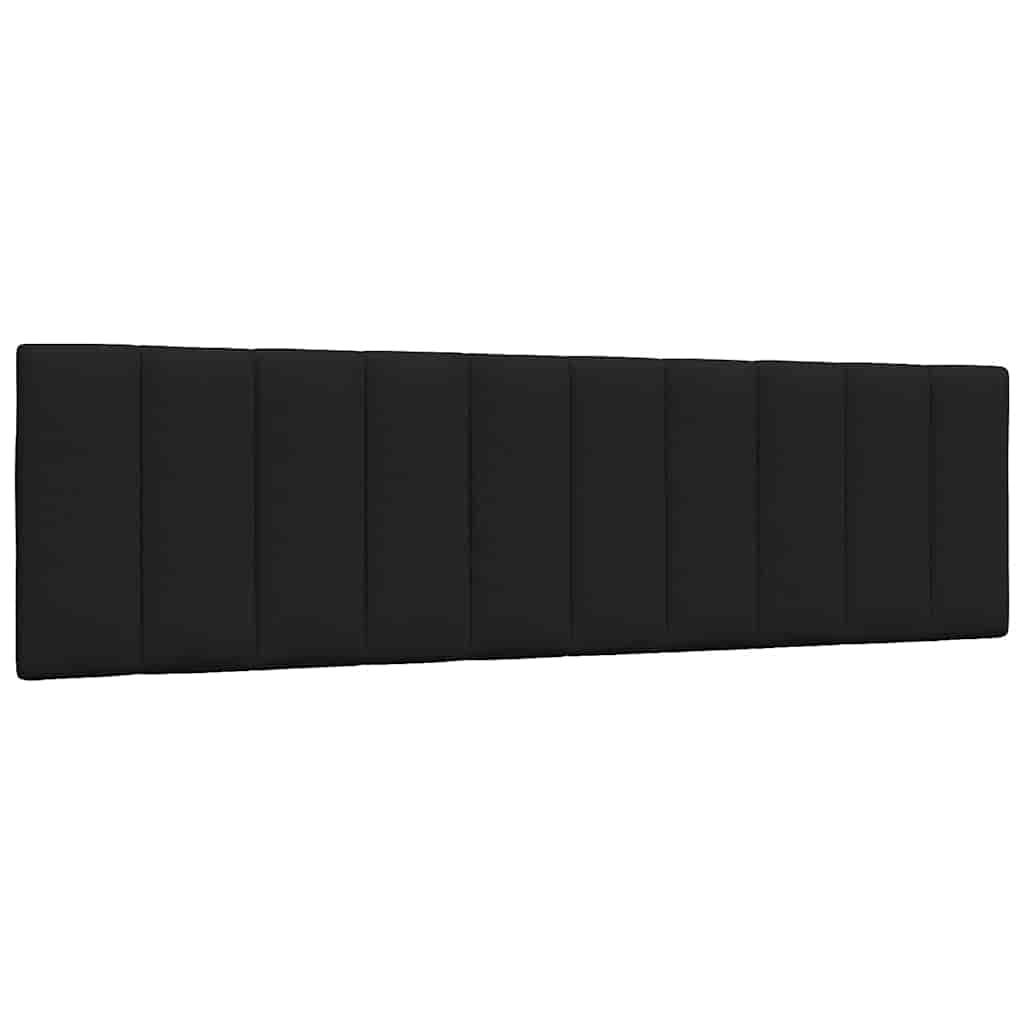 Letto con Materasso Hanko Nero 180x200 cm in Tessuto
