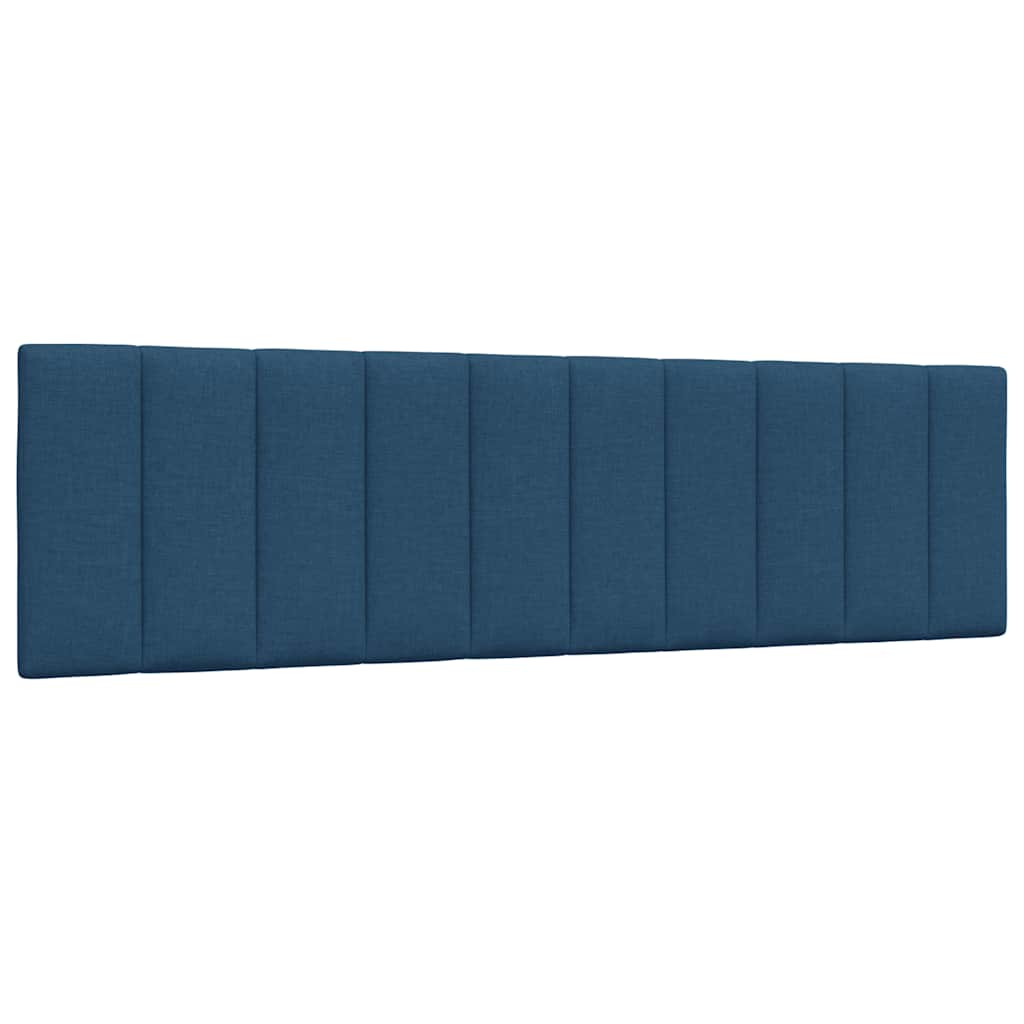 Letto con Materasso Hanko Blu 180x200 cm in Tessuto