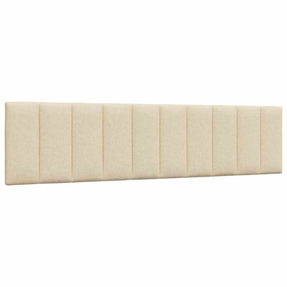 Letto con Materasso Hanko Crema 200x200 cm in Tessuto | homemem39