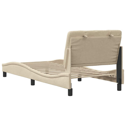 Giroletto senza Materasso Crema 80x200 cm in Tessuto - homemem39