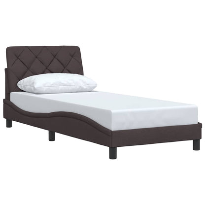 Giroletto senza Materasso Marrone Scuro 90x190 cm Tessuto | homemem39