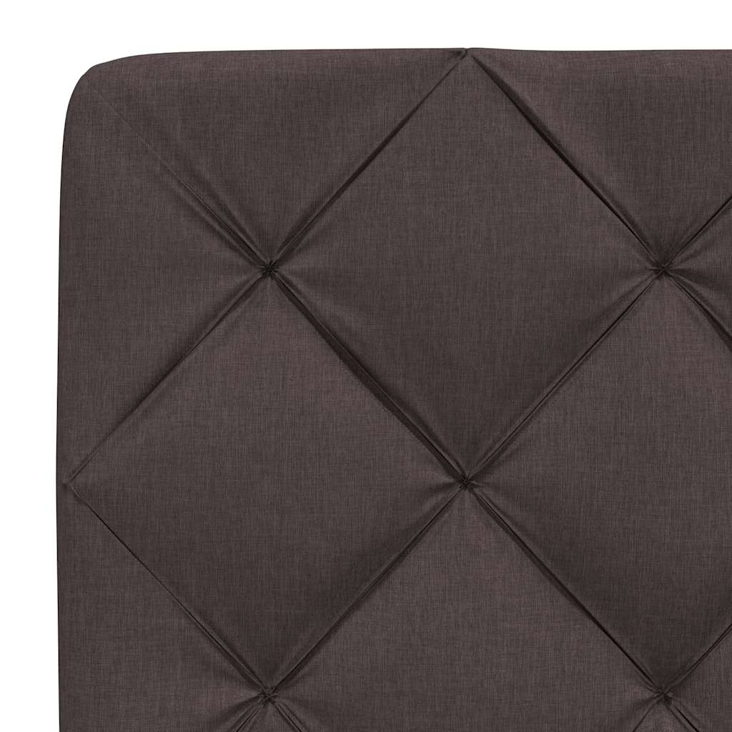 Giroletto senza Materasso Marrone Scuro 90x190 cm Tessuto | homemem39