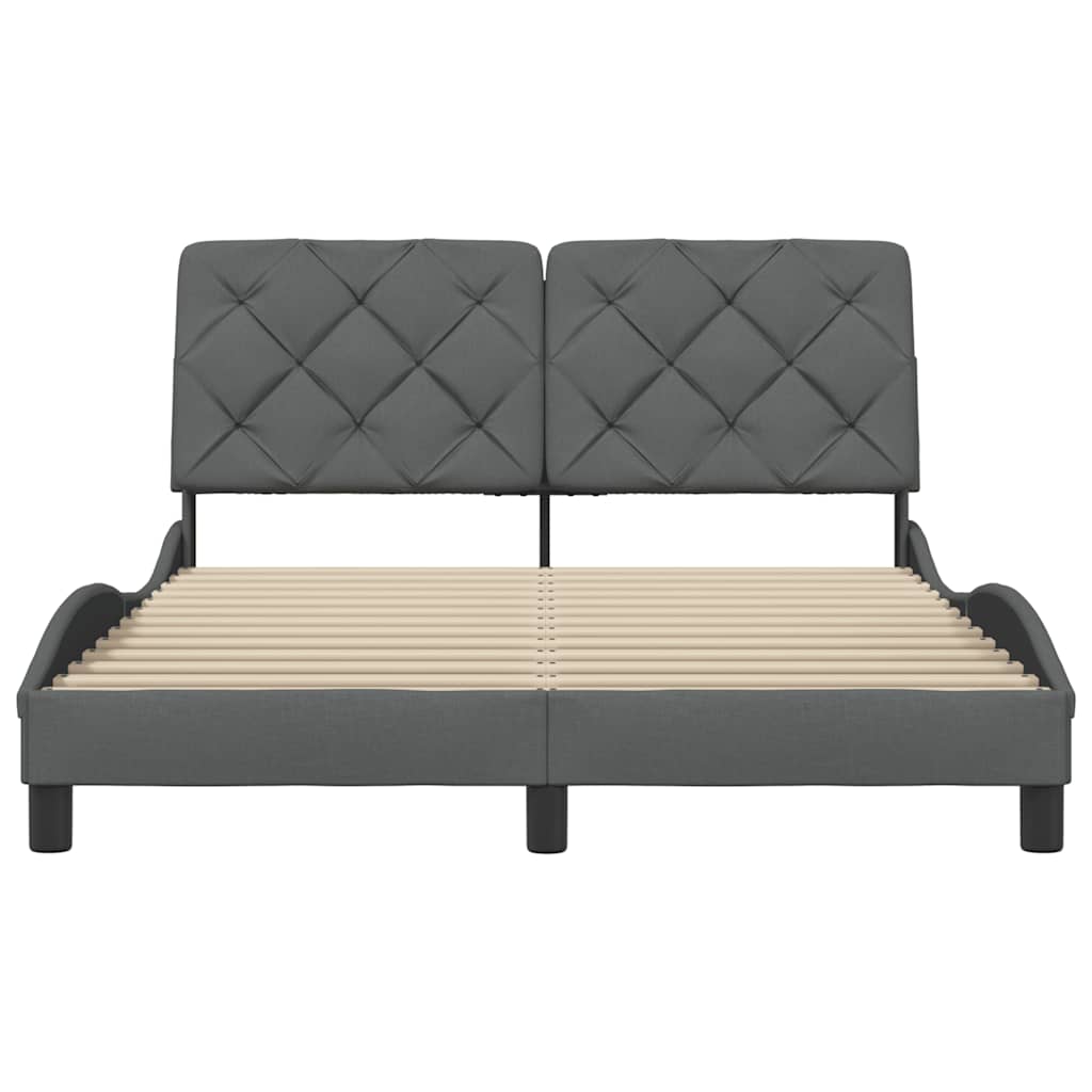 Giroletto senza Materasso Grigio Scuro 120x200 cm Tessuto - homemem39