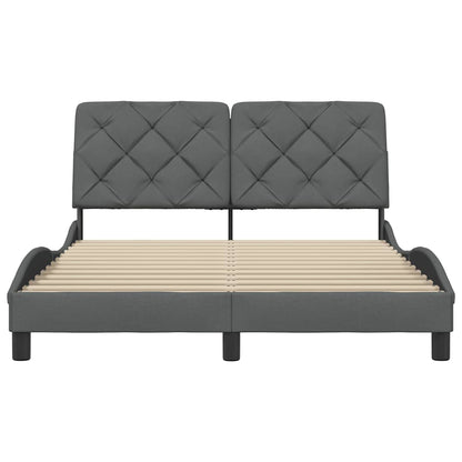 Giroletto senza Materasso Grigio Scuro 120x200 cm Tessuto - homemem39