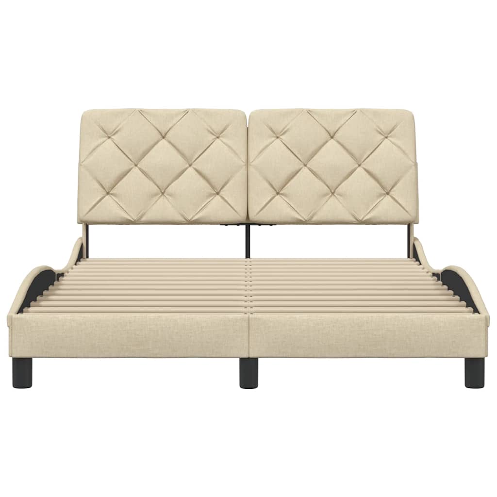 Giroletto senza Materasso Crema 120x200 cm Tessuto - homemem39