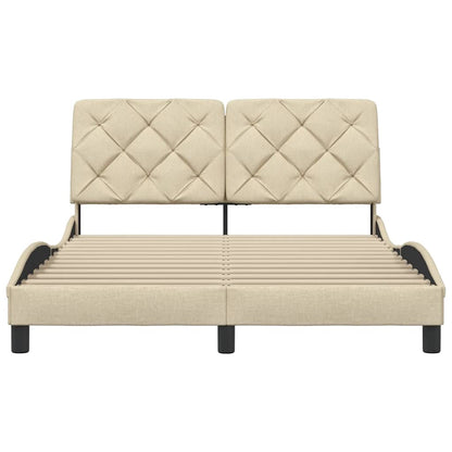 Giroletto senza Materasso Crema 120x200 cm Tessuto - homemem39