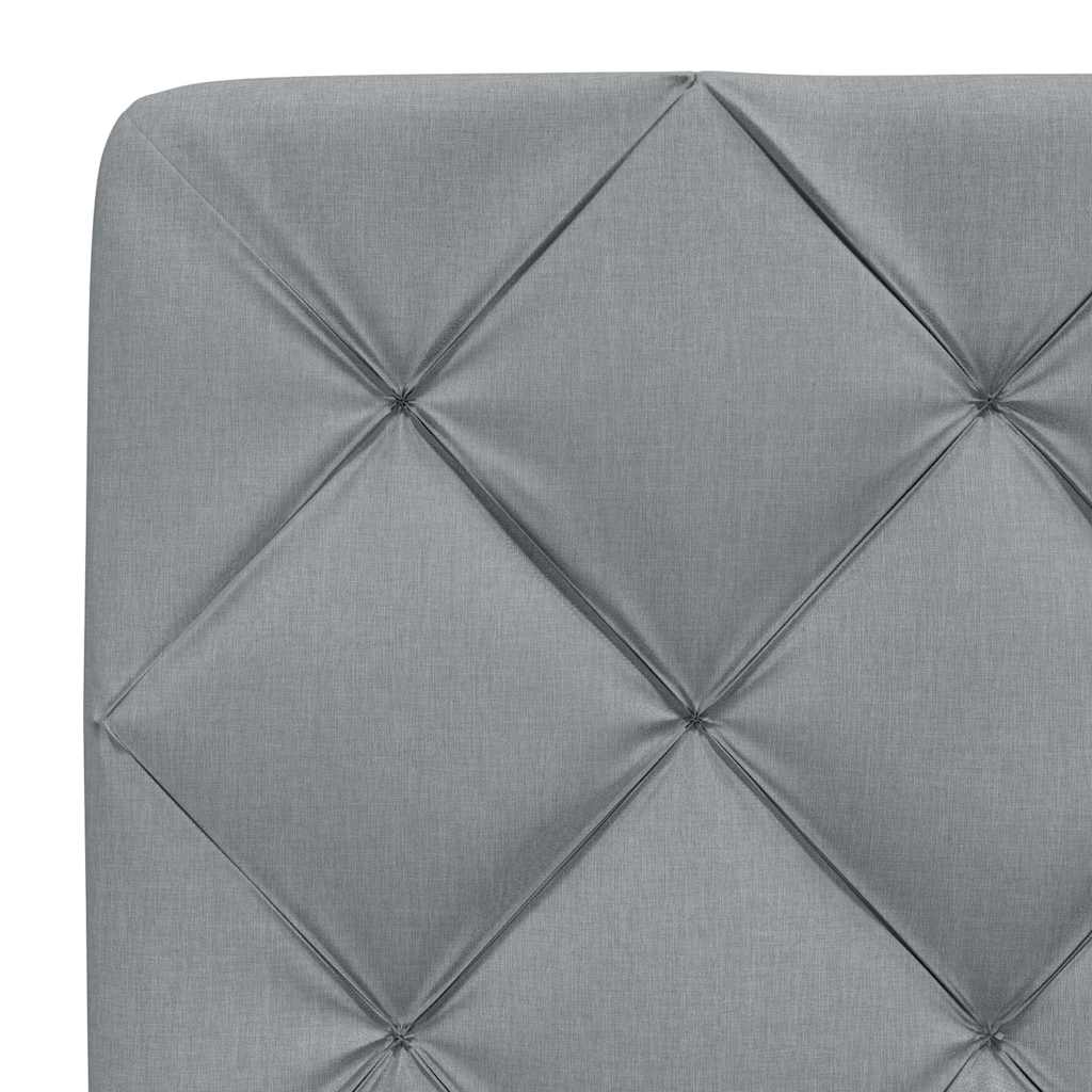 Giroletto senza Materasso Grigio Chiaro 200x200 cm Tessuto - homemem39