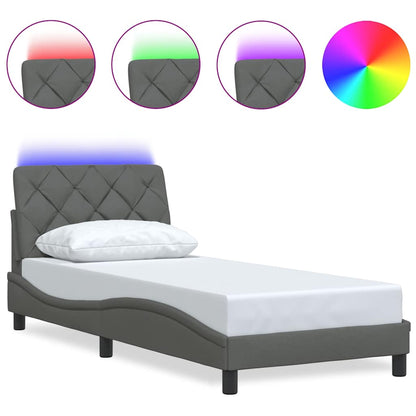 Giroletto con LED senza Materasso 80x200 cm Tessuto