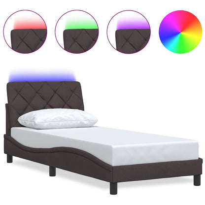 Giroletto con LED senza Materasso 90x190 cm Tessuto | homemem39