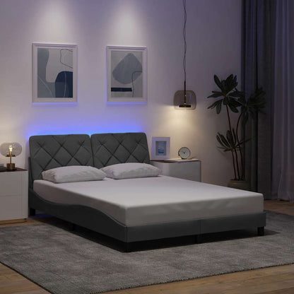 Giroletto con LED senza Materasso Grigio Chiaro 120x200 cm - homemem39