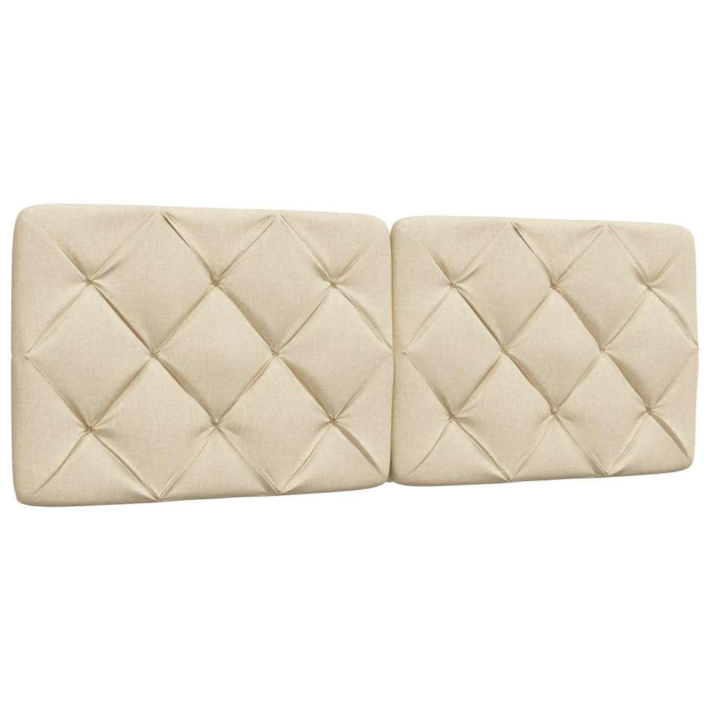 Giroletto con LED senza Materasso Crema 140x190 cm in Tessuto - homemem39