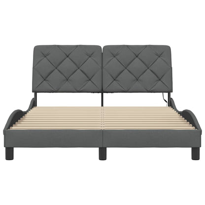 Giroletto con LED senza Materasso 140x200 cm Tessuto - homemem39