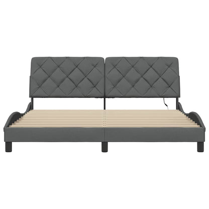 Giroletto con LED senza Materasso 180x200 cm Tessuto - homemem39