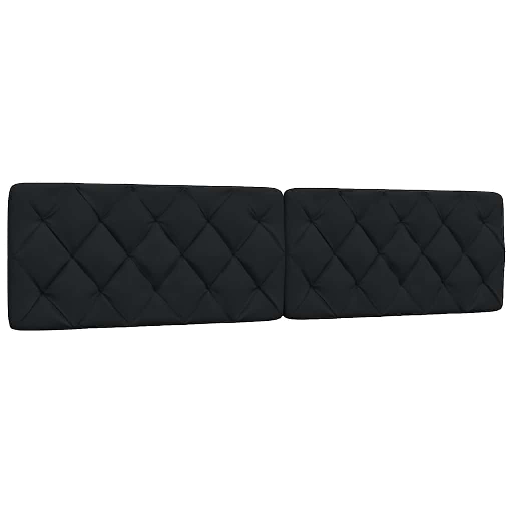 Giroletto con LED senza Materasso Nero 200x200 cm in Tessuto - homemem39