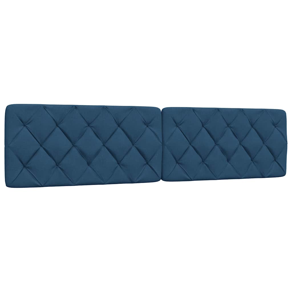 Giroletto con LED senza Materasso Blu 200x200 cm in Tessuto