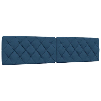 Giroletto con LED senza Materasso Blu 200x200 cm in Tessuto