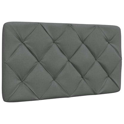 Letto con Materasso Grigio Scuro 90x190 cm in Tessuto