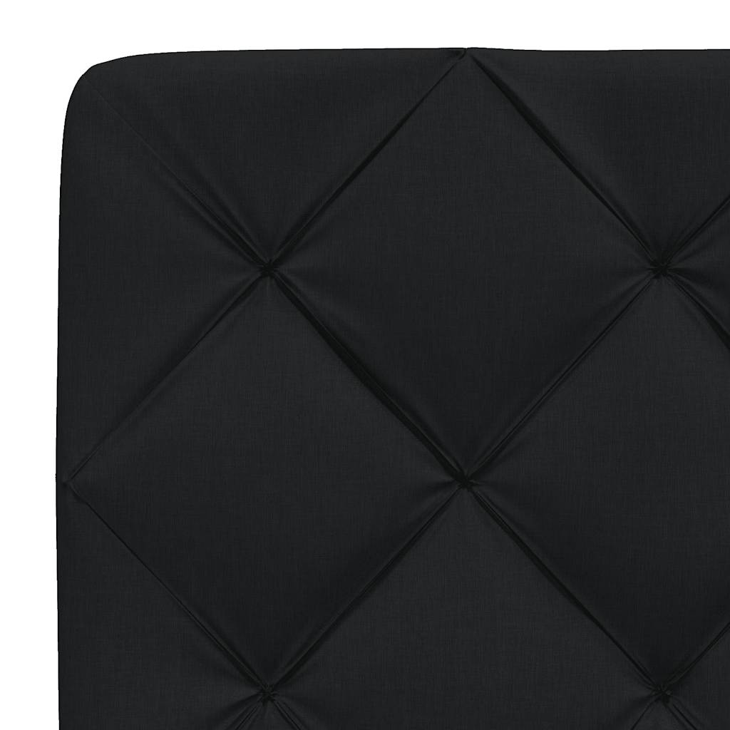 Letto con Materasso Nero 90x190 cm in Tessuto | homemem39