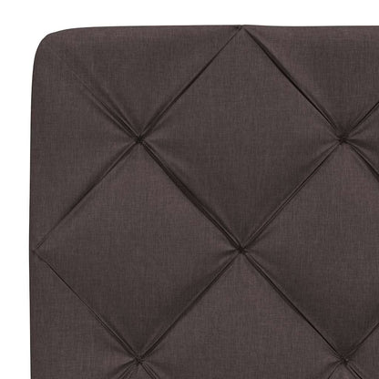 Letto con Materasso Marrone Scuro 90x190 cm in Tessuto | homemem39