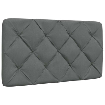Letto con Materasso Grigio Scuro 90x200 cm in Tessuto