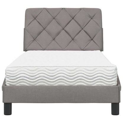 Letto con Materasso Tortora 90x200 cm in Tessuto - homemem39