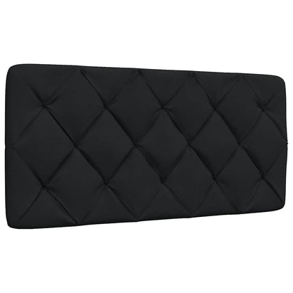 Letto con Materasso Nero 100x200 cm in Tessuto