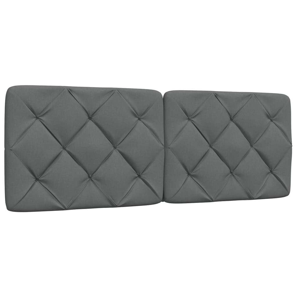 Letto con Materasso Grigio Scuro 120x200 cm Tessuto