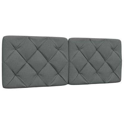 Letto con Materasso Grigio Scuro 120x200 cm Tessuto