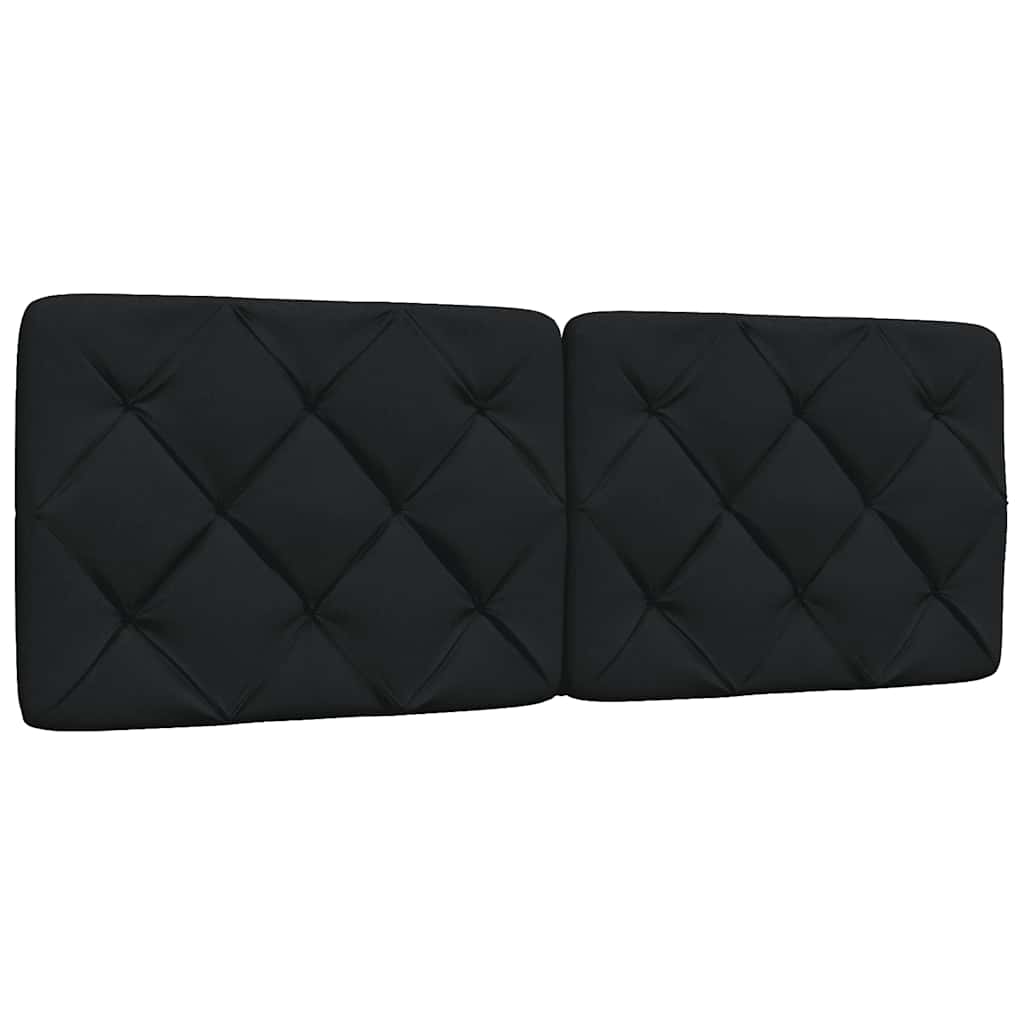 Letto con Materasso Nero 120x200 cm in Tessuto