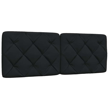Letto con Materasso Nero 120x200 cm in Tessuto