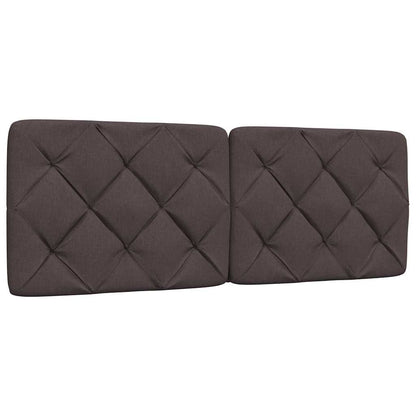 Letto con Materasso Marrone Scuro 120x200cm Tessuto