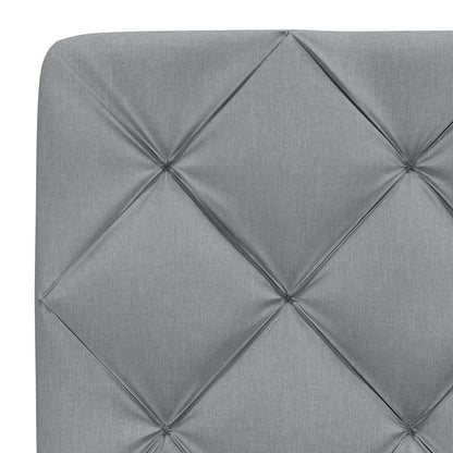 Letto con Materasso Grigio Chiaro 140x190cm Tessuto - homemem39