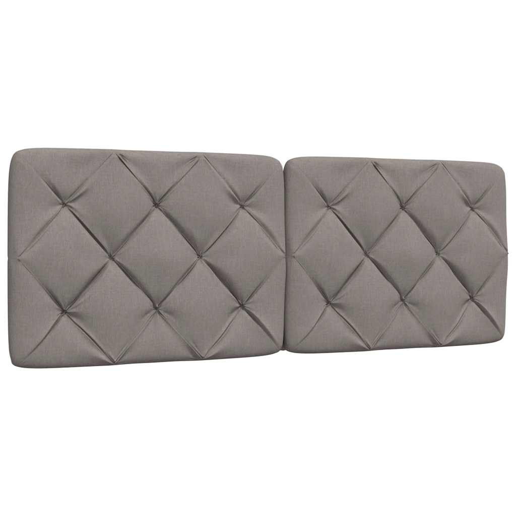Letto con Materasso Tortora 140x200 cm in Tessuto