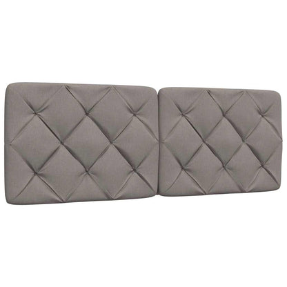 Letto con Materasso Tortora 140x200 cm in Tessuto