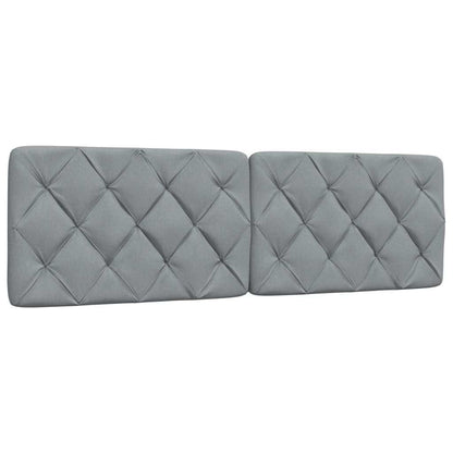 Letto con Materasso Grigio Chiaro160x200 cm Tessuto