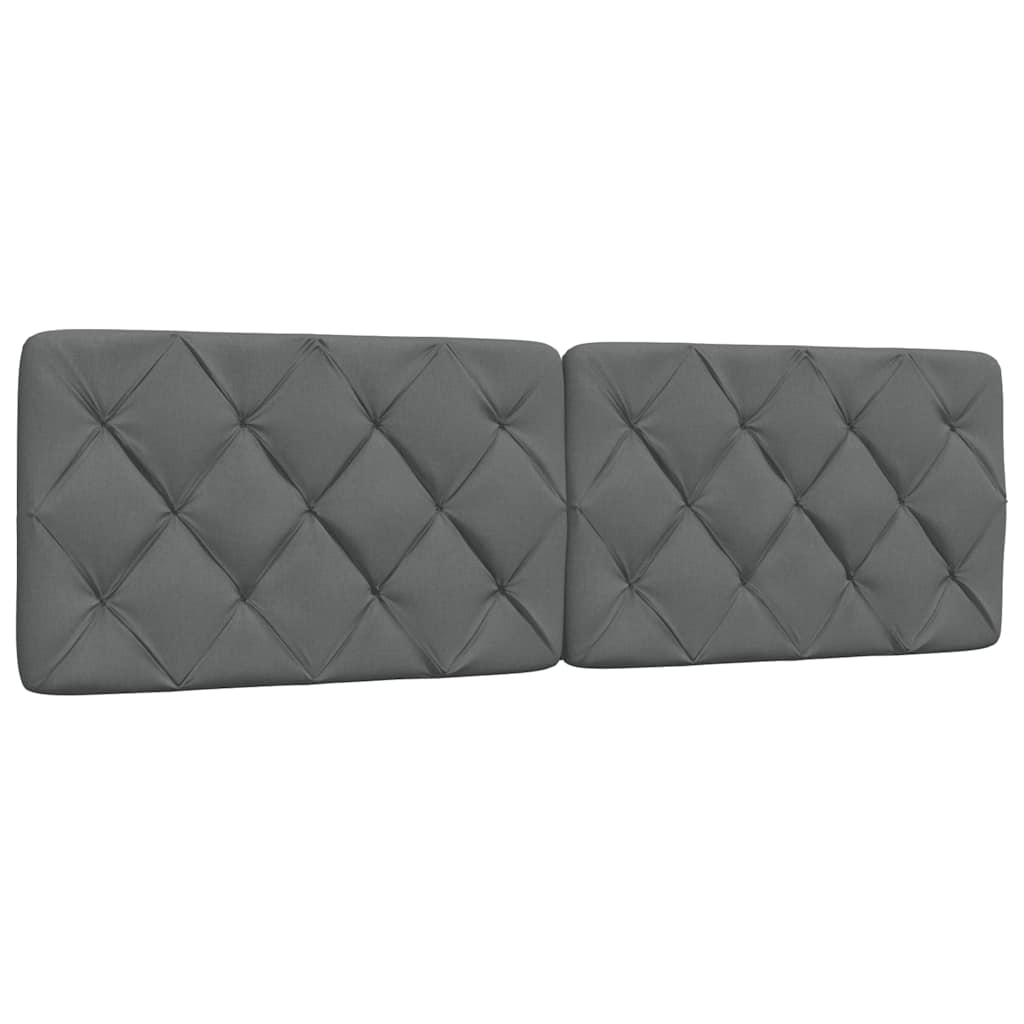 Letto con Materasso Grigio Scuro 160x200 cm Tessuto