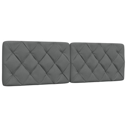 Letto con Materasso Grigio Scuro 160x200 cm Tessuto