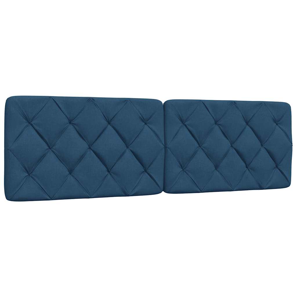 Letto con Materasso Blu 160x200 cm in Tessuto - homemem39